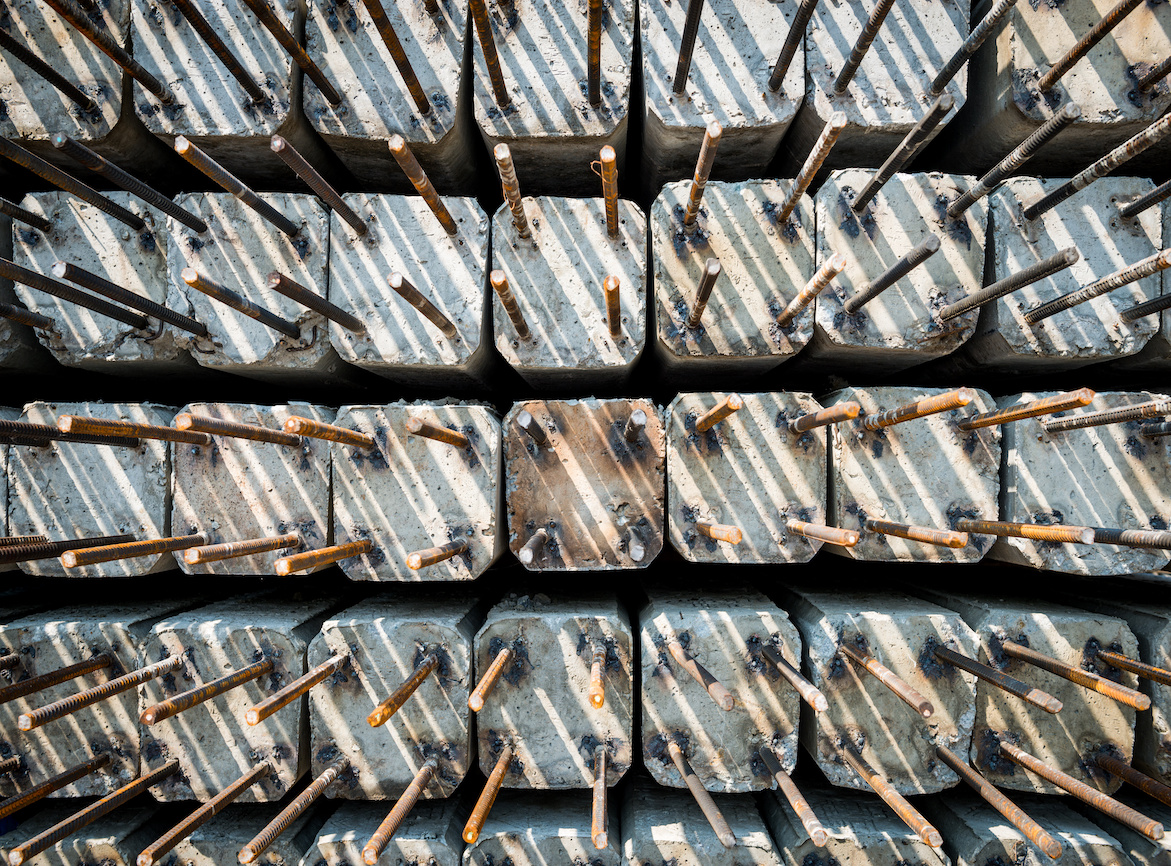 construction concrete stake